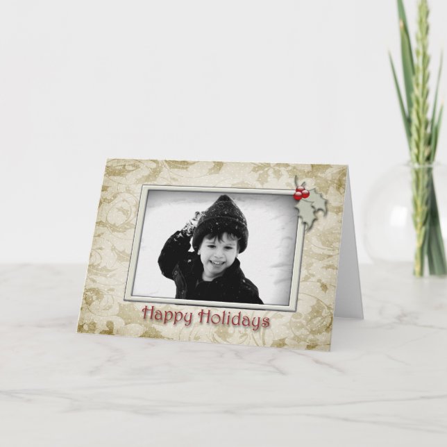 Tarjeta fotográfica Holly (Anverso)