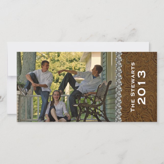 Tarjeta fotográfica horizontal de Diamantes de imi (Anverso)