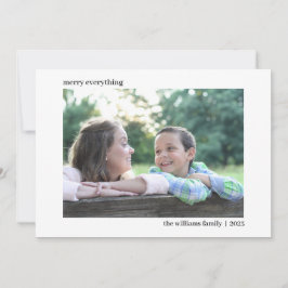 Tarjeta fotográfica horizontal simple y elegante p