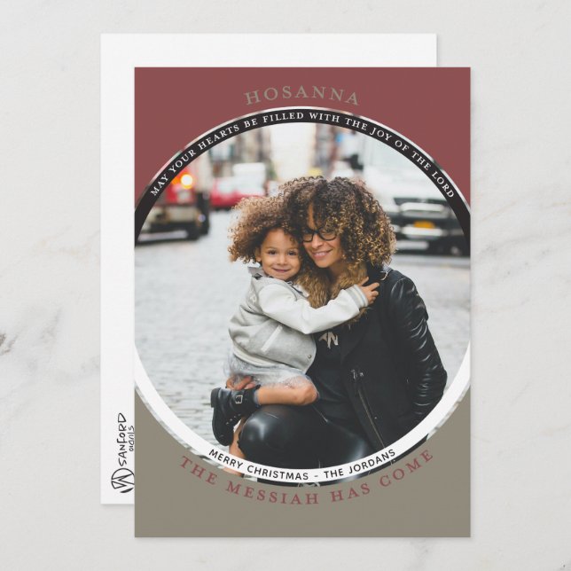 Tarjeta fotográfica Hosanna (Anverso / Reverso)