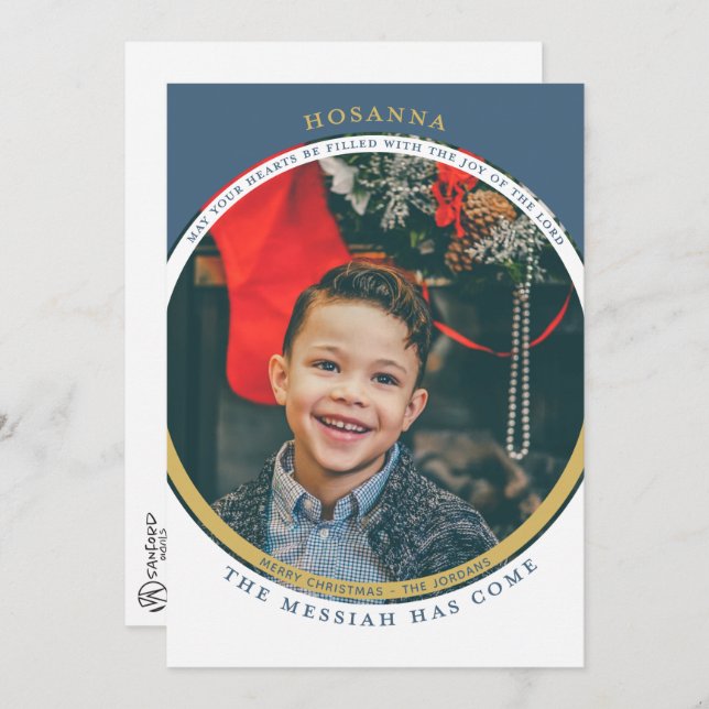 Tarjeta fotográfica Hosanna (Anverso / Reverso)