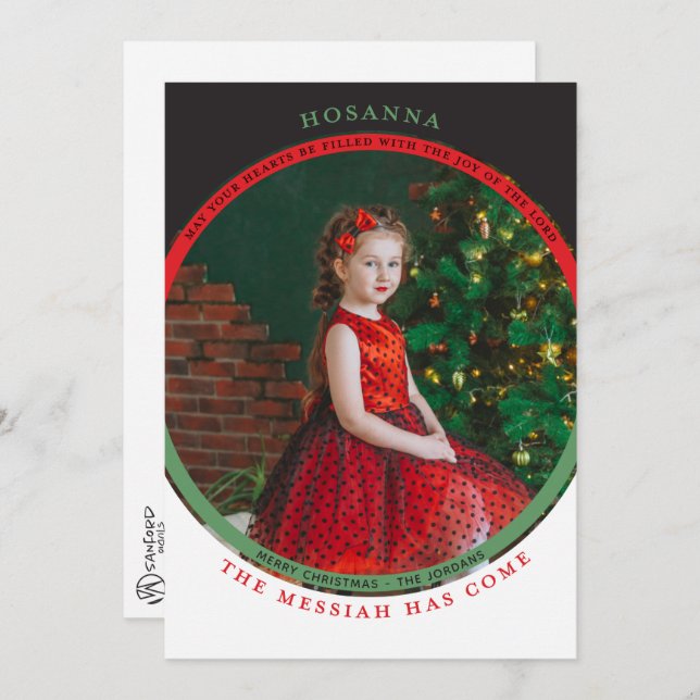 Tarjeta fotográfica Hosanna (Anverso / Reverso)