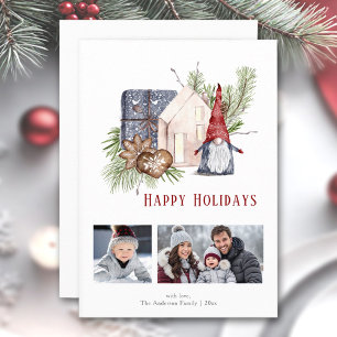 Tarjeta fotográfica Hygge Navidades Gnome Nordic H