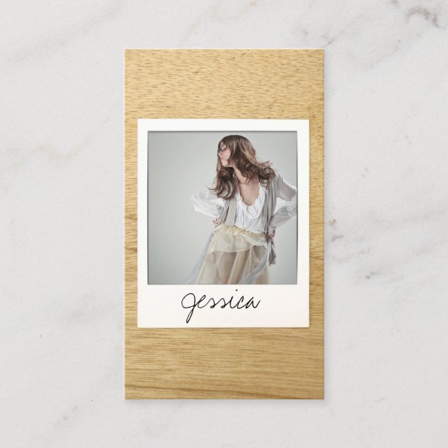 Tarjeta fotográfica instantánea de personalizable  (Anverso)