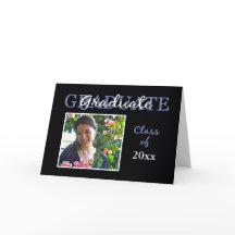 Tarjeta fotográfica/invitación a una fiesta de gra