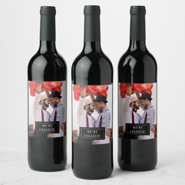 Tarjeta fotográfica | INVITACIÓN | Etiqueta de vin (Botellas)
