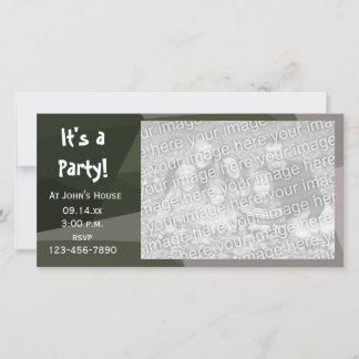 Tarjeta fotográfica invitada de Fiesta de camuflaj