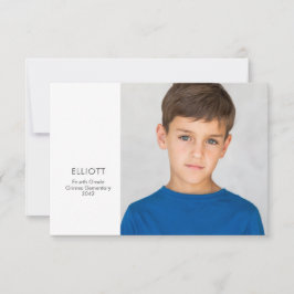 Tarjeta fotográfica Keepsake de Año escolar