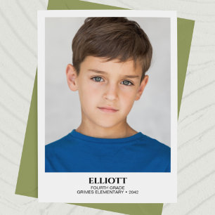 Tarjeta fotográfica Keepsake de Año escolar