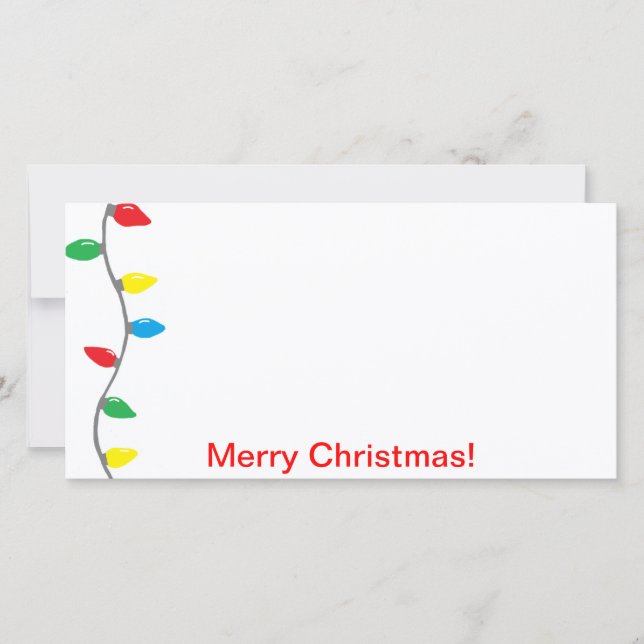 Tarjeta fotográfica "Luces Navidades" (Anverso)