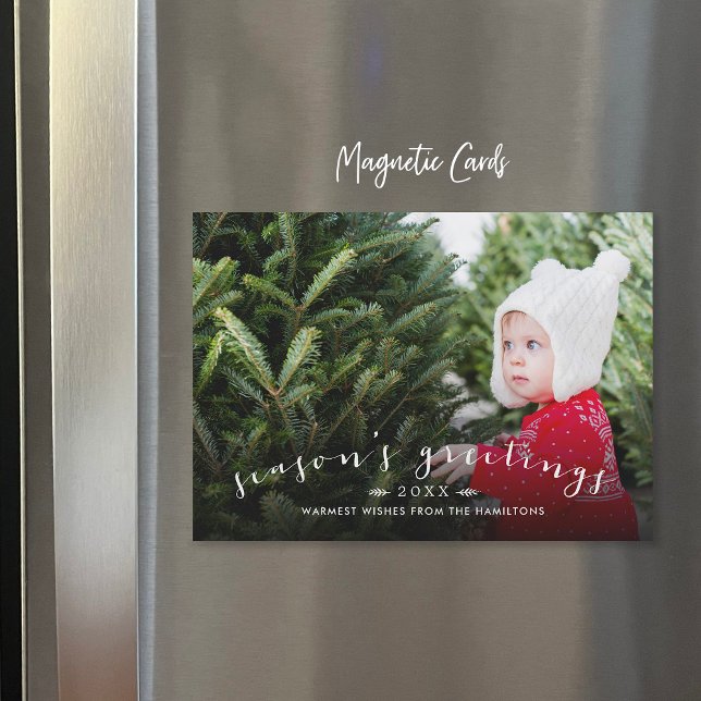 Tarjeta fotográfica magnética de vacaciones con gu (Subido por el creador)