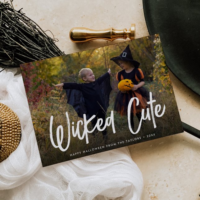 Tarjeta fotográfica malvada de Halloween (Subido por el creador)