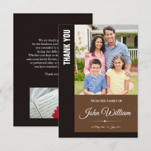 Tarjeta fotográfica Memorial Gracias