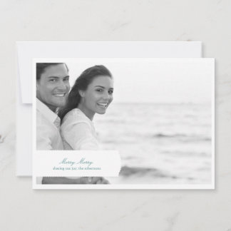 Tarjeta fotográfica Merry Classic Holiday