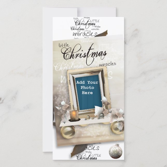 Tarjeta fotográfica Milagros Navidades (Anverso)
