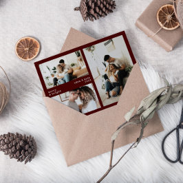 Tarjeta fotográfica minimalista de ferry y Bright