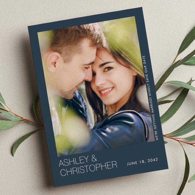 Tarjeta fotográfica Minimalista moderna para guard (Subido por el creador)