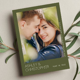 Tarjeta fotográfica Minimalista moderna para guard