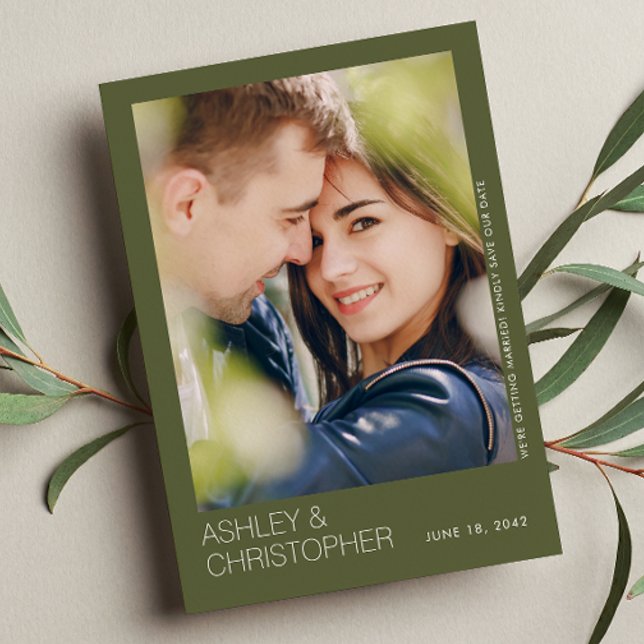 Tarjeta fotográfica Minimalista moderna para guard (Subido por el creador)