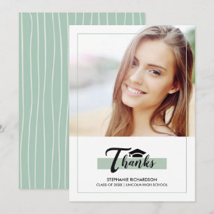 Tarjeta fotográfica Mint Green Graduation