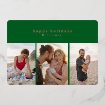 Tarjeta fotográfica moderna de Relieve metalizado 