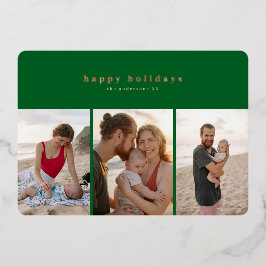 Tarjeta fotográfica moderna de Relieve metalizado 