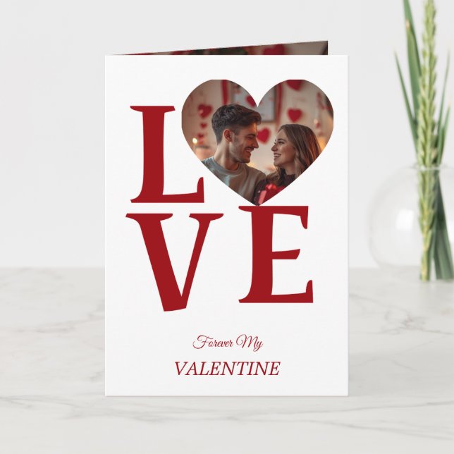 Tarjeta Fotográfica Moderna de San Valentín de Col (Anverso)