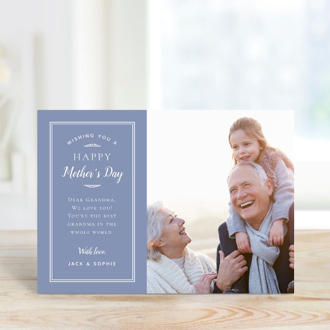 Tarjeta fotográfica moderna del día de la madre pa (Subido por el creador)