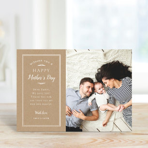 Tarjeta fotográfica moderna del día de la madre pa