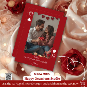 Tarjeta fotográfica moderna del día de San Valentí