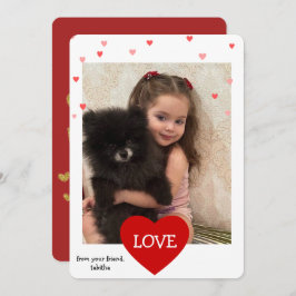 tarjeta fotográfica moderna día de San Valentín, t