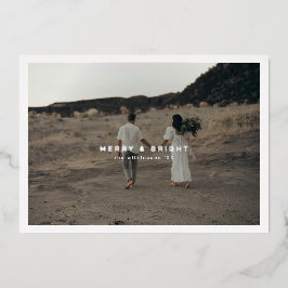 Tarjeta fotográfica moderna elegante simple con lá