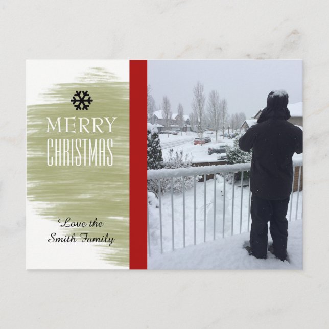 Tarjeta fotográfica moderna Gold Swatch (Anverso)