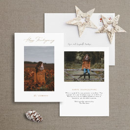 Tarjeta fotográfica moderna Minimalista de Acción