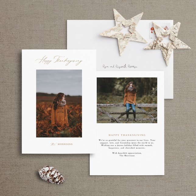 Tarjeta fotográfica moderna Minimalista de Acción  (Subido por el creador)