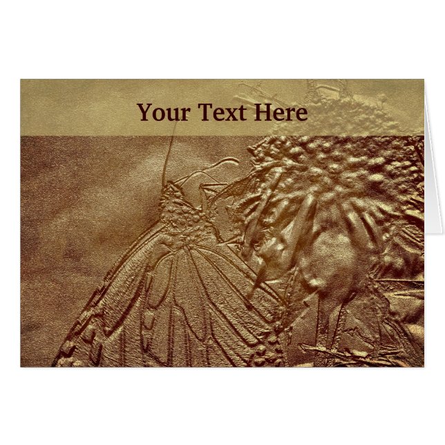 Tarjeta fotográfica Monarch Butfly Nature (Anverso (Horizontal))