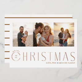 Tarjeta fotográfica multifotográfica de navidad