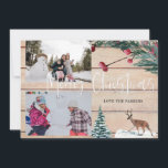 Tarjeta fotográfica múltiple Deer Winter para navi<br><div class="desc">Consigue que tus amigos y familia se animen con tus Navidades enviándoles tarjetas de Navidades multifotográficos de feriado navideño.</div>