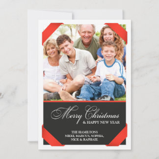 Tarjeta fotográfica navidad de Feliz