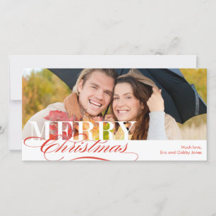 Tarjeta fotográfica navidad de Feliz