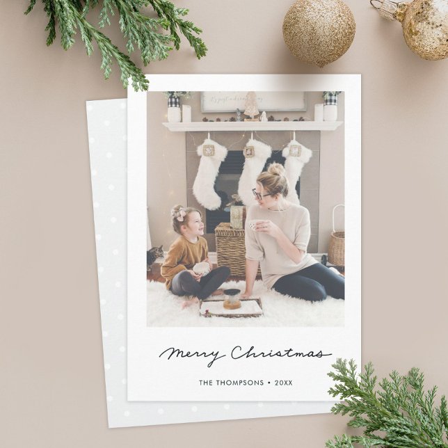 Tarjeta fotográfica navidad navidad minimalista (Subido por el creador)