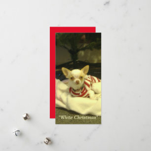 Tarjeta fotográfica "Navidades blancos" con/sin so