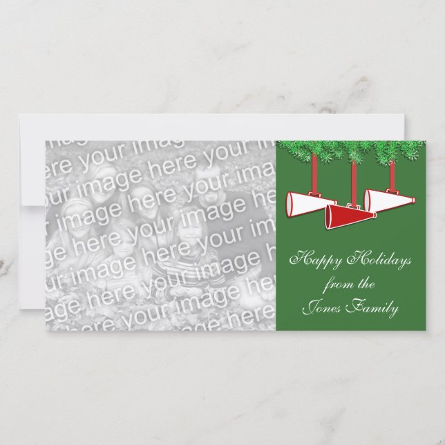 Tarjeta fotográfica navideña animadora (Anverso)