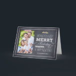 Tarjeta fotográfica navideña con elegancia<br><div class="desc">Celebre la temporada con esta moderna y elegante tarjeta de vacaciones de Berry Berry Sweet.</div>