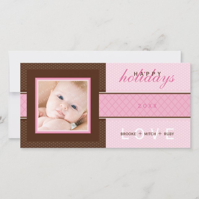 TARJETA FOTOGRÁFICA NAVIDEÑA CON ESTILO :: dulzura (Anverso)