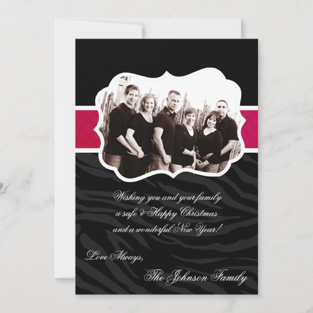 Tarjeta fotográfica navideña de 5 x 7 Navidades XM (Anverso)