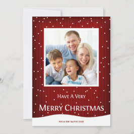 Tarjeta fotográfica navideña de navidades Banda ro