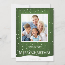 Tarjeta fotográfica navideña de navidades de banda