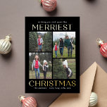 Tarjeta fotográfica navideña de RELIEVE METALIZADO<br><div class="desc">Celebre la temporada con esta carta moderna y elegante de Berry Berry Sweet. Visita berryberrysweet.com para ver artículos de papelería elegantes y regalos personalizados.</div>