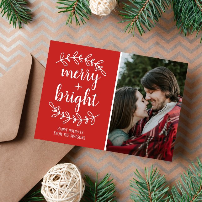 Tarjeta fotográfica navideña Family Happy Holidays (Subido por el creador)